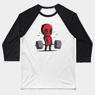 Deadpool ✖️ Deadlift Baseball T-Shirt